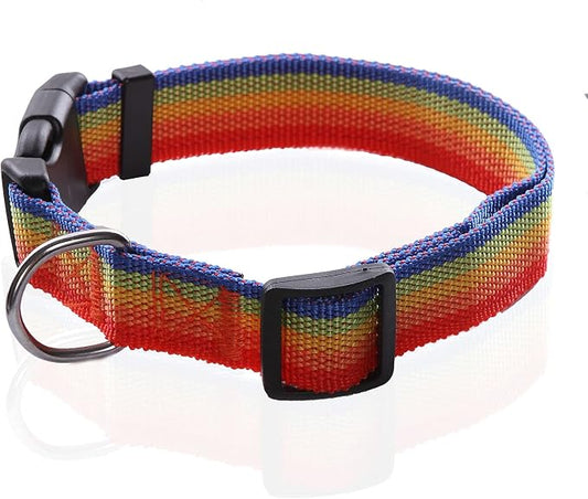 Adjustable Nylon Dog Collar, pet Collar 1 Inch 3/4 Inch 5/8 Inch Wide, - Image 2