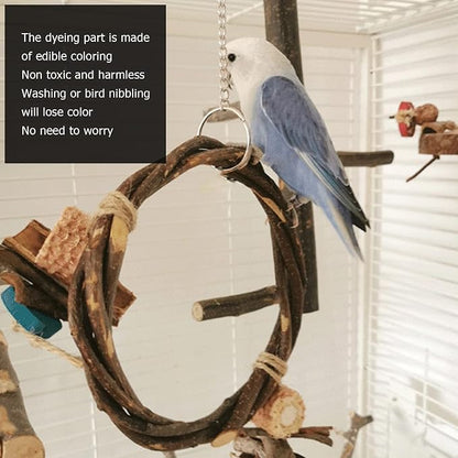 Bird Swing, Corn Cob, Edible Coloring, Beak Sharpening, Anxiety Relief - Image 3