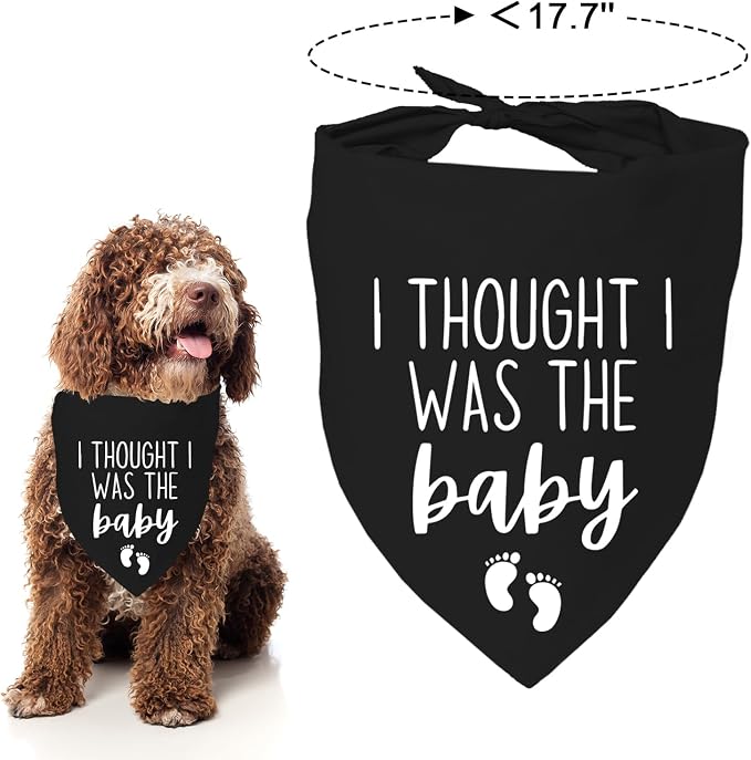I Thought I was The Baby Bandana Pet Scarf Pregnancy Announcement Bandana Dog - Image 4
