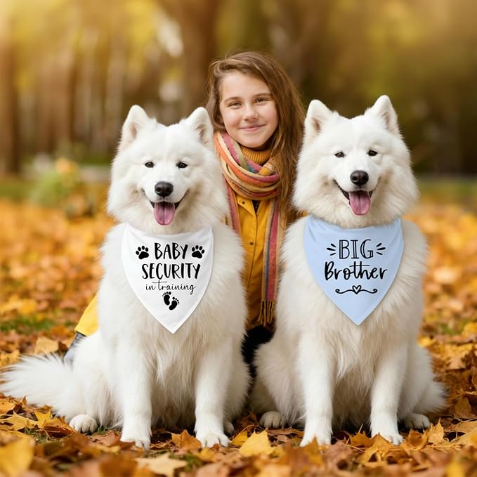 Big Sister&Baby Security in Training Dog Bandana, Dog Bandanas - Image 5