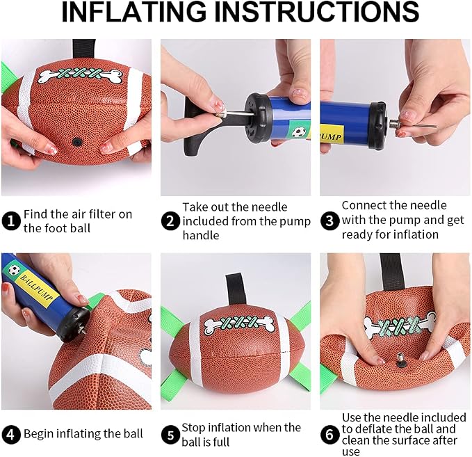 QDAN Dog Toys Football, Interactive Dog Toys - Image 6