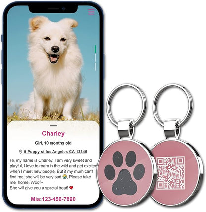 MYLUCKYTAG QR Code Pet ID | Personalized Dog & Cat Collar Tag | Online Profile - Image 4