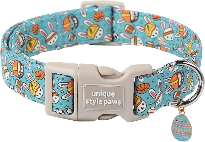 Unique style paws Easter Dog Collar Plastic Buckle Puppy Collar by Uniquestylepaws