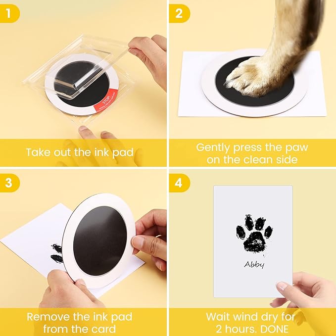Nabance Inkless Paw Print Kit for Dogs, Cats - Image 4