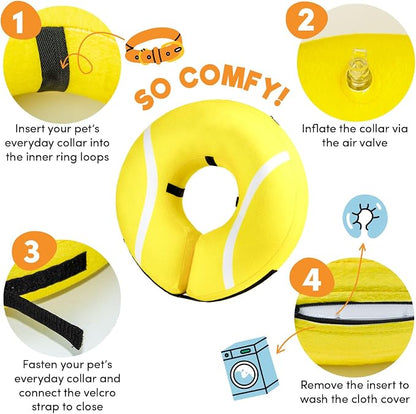 BENCMATE Inflatable Dog Cone Collar Alternative, Soft Dog Cone - Image 2