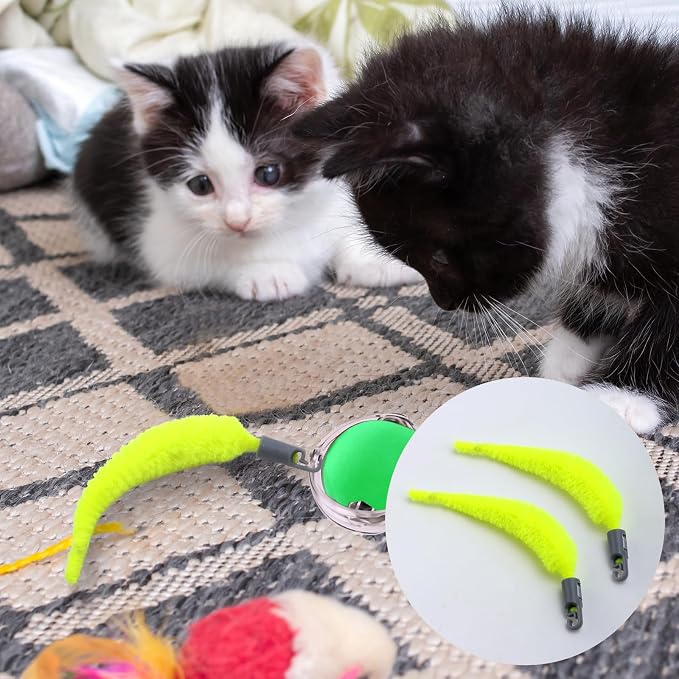 BOXOB 5 Pcs Cat Ball Toy Replacement Tails, Interactive Cat Toy Tail - Image 7