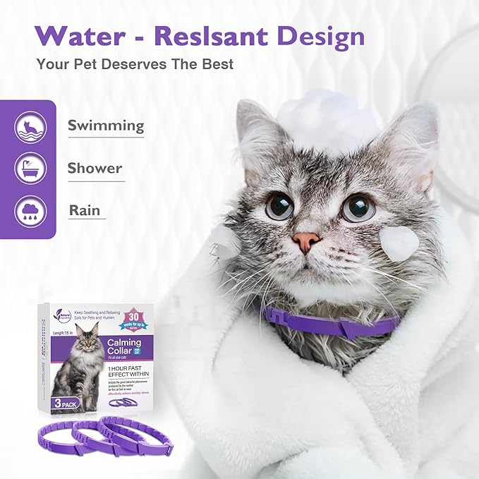 3 Pack Calming Collar Efficient Relieve Reduce Anxiety Stress Pheromones Calm - Image 5