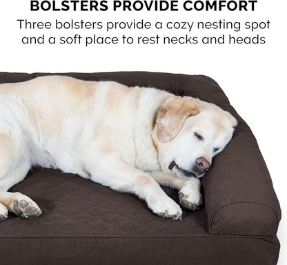 Furhaven Orthopedic Dog Bed for Large/Medium Dogs w/ Removable Bolsters & - Image 11
