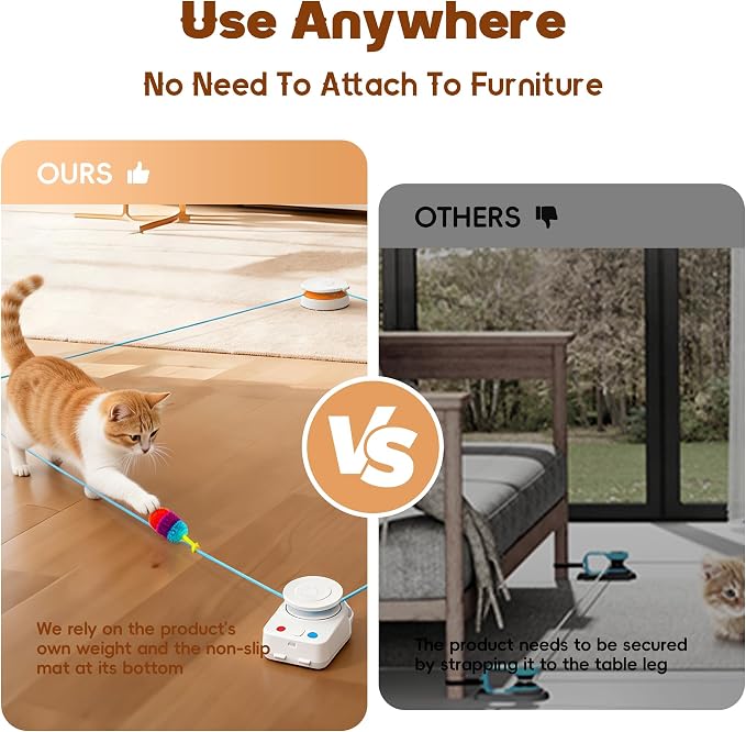 Interactive Cat Toy for Indoor Cats – Automatic Moving & Enrichment Toy for - Image 3