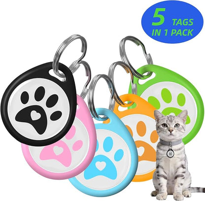 The Multi-Cat Household Kit: 5 Universal QR ID Tags. A Complete Set by Taghelp