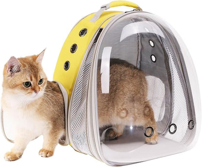 Front Extension Large Cat Backpack Carrier, Fit up to 20 lbs, Space Capsule - Image 6