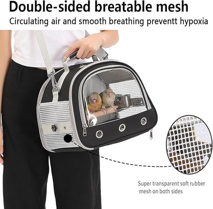 Bird Carrier, Bird Cage Parakeet Parrot Budgie Carrier Backpack - Image 9