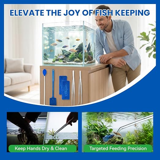6 Pcs Aquarium Gravel Cleaner Set, Fish Tank Accessories, Fish Tank Cleaning Kit - Image 7
