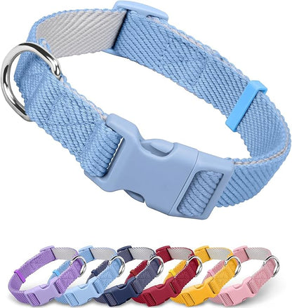 Dynmeow Soft and Breathable Cotton Dog Collar, Durable Adjustable Heavy-Duty by Dynmeow