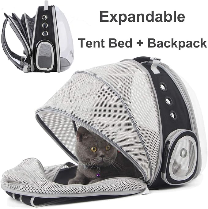 Cat Bubble Backpack with Fan, Fit up to 12 lbs, Space Capsule Astronaut Clear - Image 4