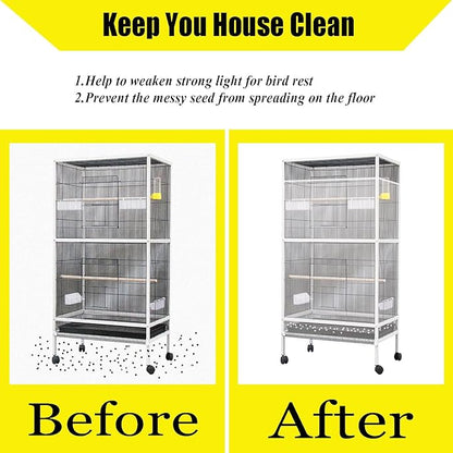 Bird Cage Seed Catcher Large Bird Cage Cover 118 * 31 inches Adjustable Net - Image 5