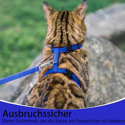 PUPTECK Adjustable Cat Harness and Leash Set Escape Proof Kitten Strap Collar - Image 6