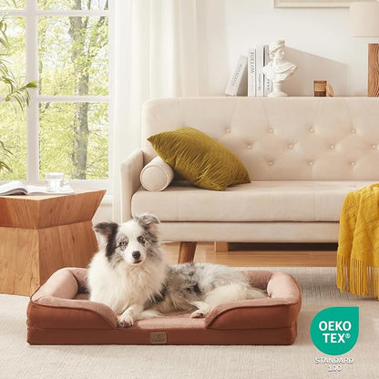 Bedfolks Orthopedic Dog Bed, Big Waterproof Dog Sofa Bed - Image 8