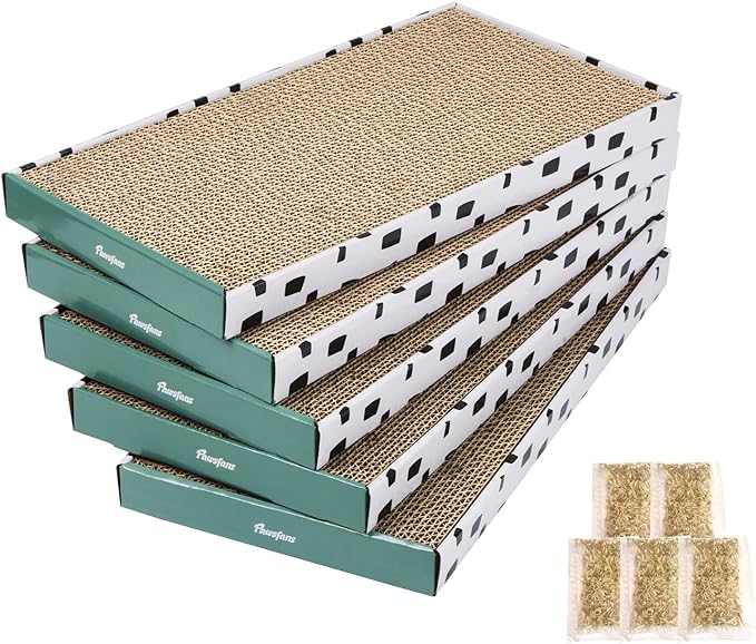PAWSFANS Cat Scratcher Cardboard Scratch Pad by Pawsfans