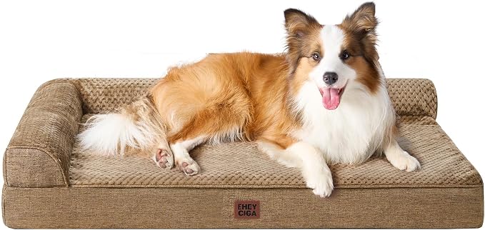 EHEYCIGA XL Dog Bed Memory Foam by EHEYCIGA