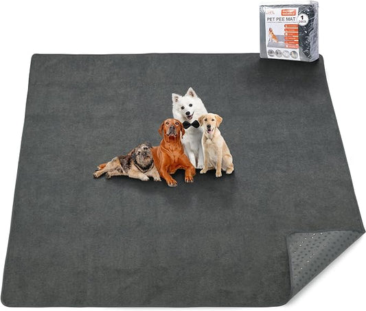 Washable Pee Pads for Dogs, 60x60 Reusable Whelping Pads, Absorb Dog Mats by PICKFORLIFE