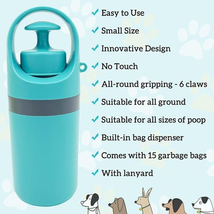 Fhiny Portable Dog Poop Scooper, No-Touch Handheld Doggy Poop Scooper Sanitary - Image 6