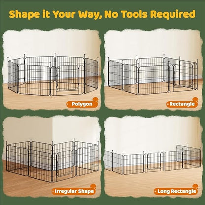 Yaheetech Expandable Dog Playpen, 16 Panel 20 inch Puppy Playpen - Image 5