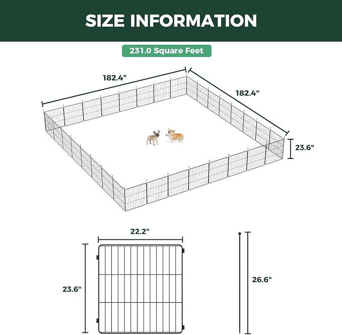 FXW MiniPaws Unleashed Dog Playpen, Expandable & Portable Design - Image 6