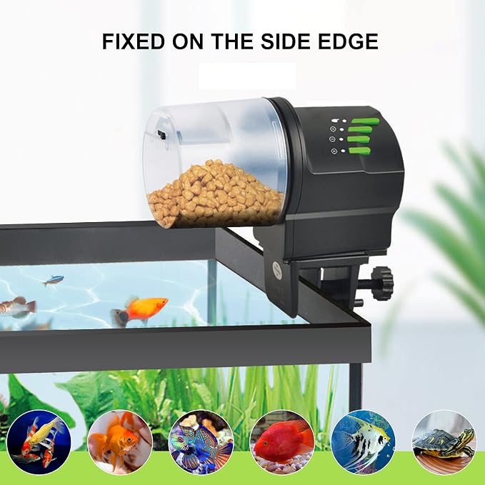 DXOPHIEX Automatic Fish Feeder Food Dispenser Vacation Fish Feeder Powered by - Image 3