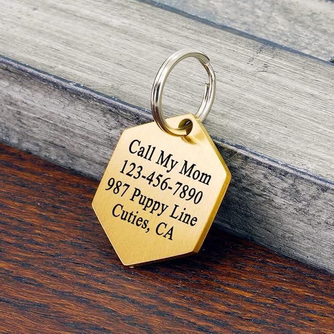 Ultra Joys Dog ID Tag, Custom Stainless Steel Dog Tag, Personalized Dog Tag - Image 3