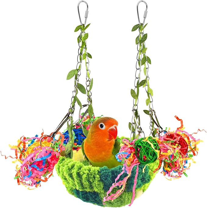 KATUMO Bird Nest, Conure Breeding Bed Parrotlet Snuggle Nest Lovebird Bed Bird by KATUMO