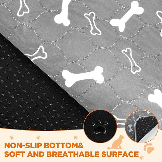 Washable Pee Pads for Dogs Large 54" x 54" 2-Pack Reusable Puppy Pads Pet - Image 2
