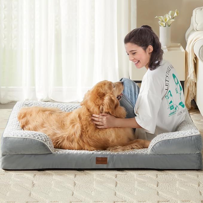 Orthopedic Dog Bed for Extra Large Dogs, Egg Crate Foam Bed for Extra Large Dogs - Image 2