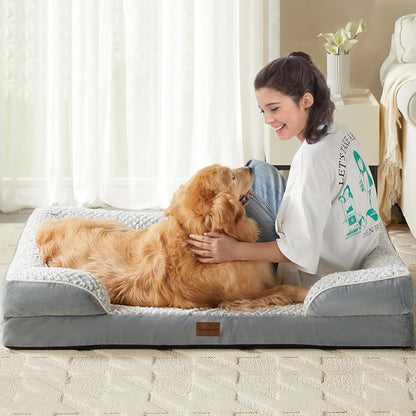 Orthopedic Dog Bed for Extra Large Dogs, Egg Crate Foam Bed for Extra Large Dogs - Image 2