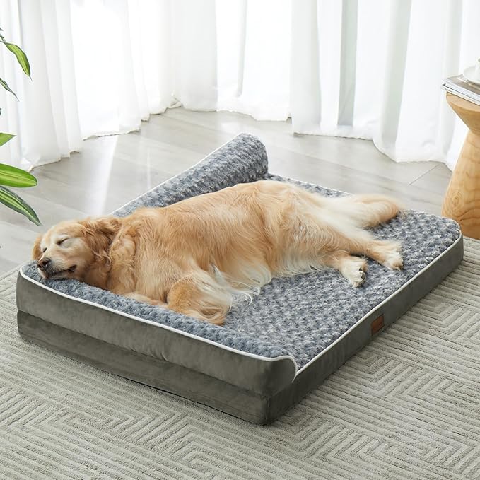BFPETHOME Orthopedic Dog Beds for Large Dogs-Waterproof Sofa Dog Bed by BFPETHOME