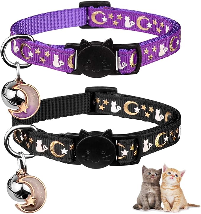 Baeuppit 2PCS Breakaway Cat Collars by Baeuppit