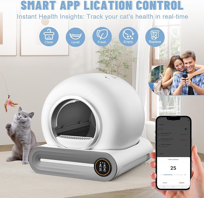 SUW Self Cleaning Litter Box, Automatic Cat Litter Box - Image 3