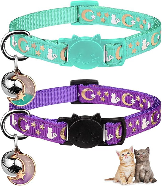 Baeuppit 2PCS Breakaway Cat Collars by Baeuppit
