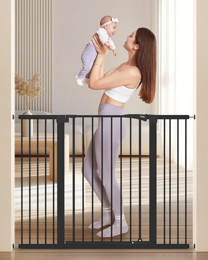 keny 36" Extra Tall Baby Gate for Stairs, 29.7-51.5" Adjustable Width Auto by keny
