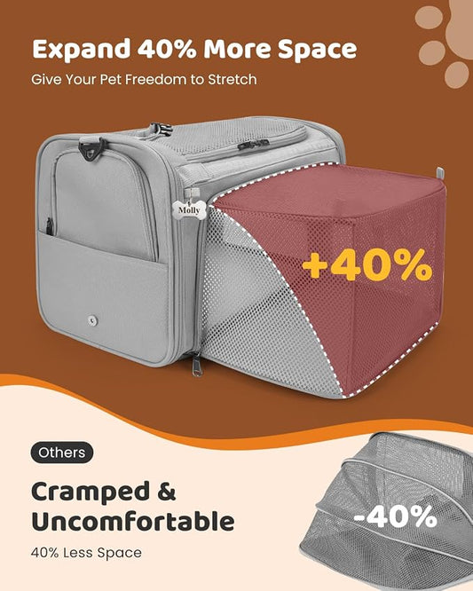 MIDOG Cat Carrier Soft for Small to Medium-Sized Cats, TSA Airline Approved - Image 2