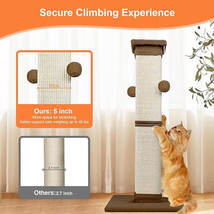 Cat Scratching Post 33 Inch Nature Sisal Cat Scratch Post - Image 6