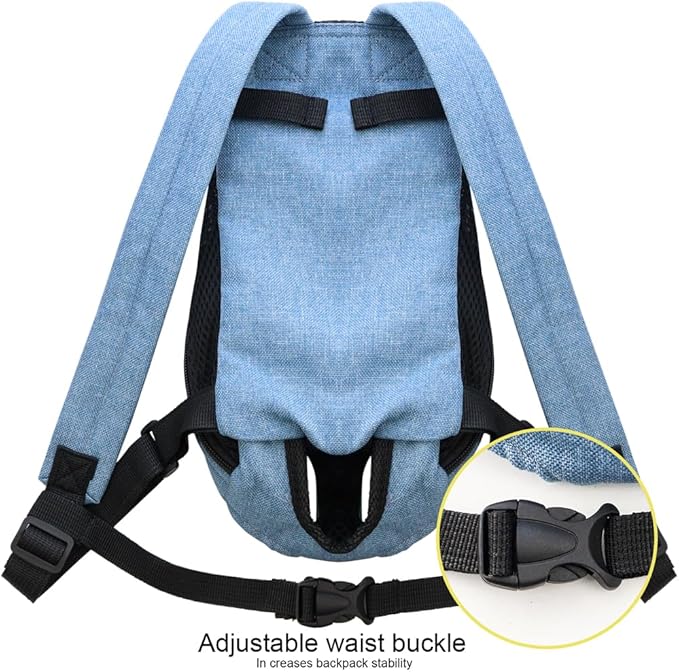 Pet Carrier Backpack, Adjustable Backpack Legs Out Easy-fit Chest Carrier - Image 4
