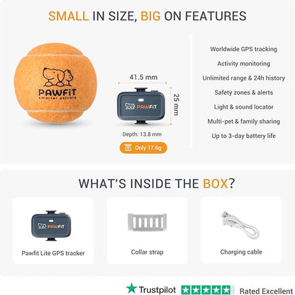 Pawfit Lite for Small Dogs 4g GPS Tracker | Real Time Tracking | Activity - Image 5
