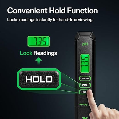 VIVOSUN Digital pH Meter, 0.01pH High Accuracy Pen Type pH Tester - Image 4