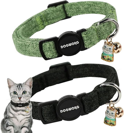 Cat Collar, 2 Pack Cat Collars Breakaway by DOGWONG