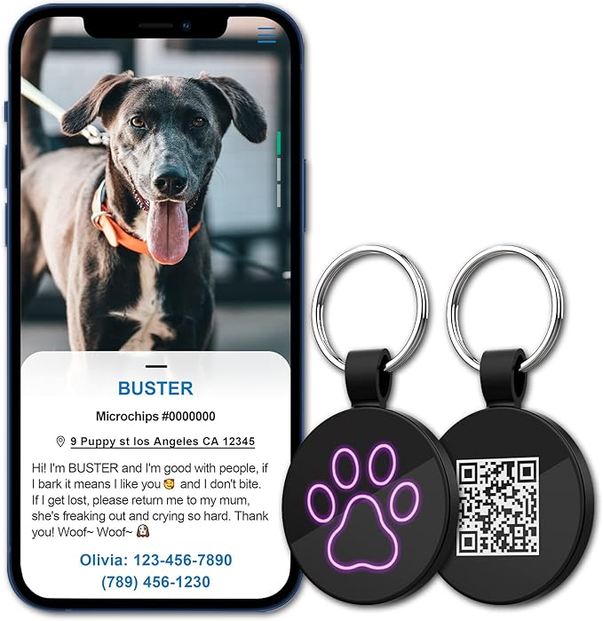 MYLUCKYTAG QR Code Pet ID | Personalized Dog & Cat Collar Tag | Online Profile - Image 4