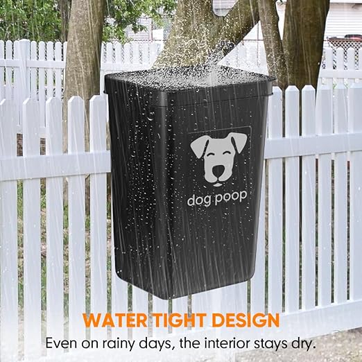 Dog Poop Trash Can Outside, 3.1 Gallon Dog Waste Trash Can - Image 2