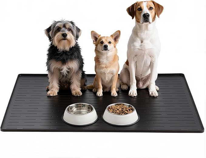 Large Dog Mats for Food and Water by Unknown