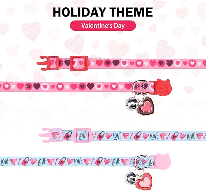 Breakaway Cat Collars for Girl Boy Cats, Fall Winter All Weather Cat Collar - Image 6