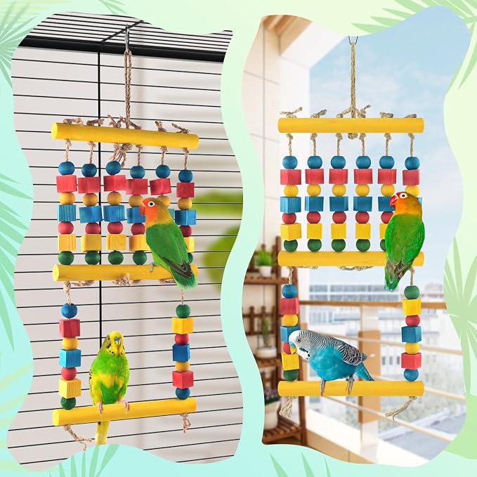 Bird Toys, Parrot Chew Swing Toy - Image 5